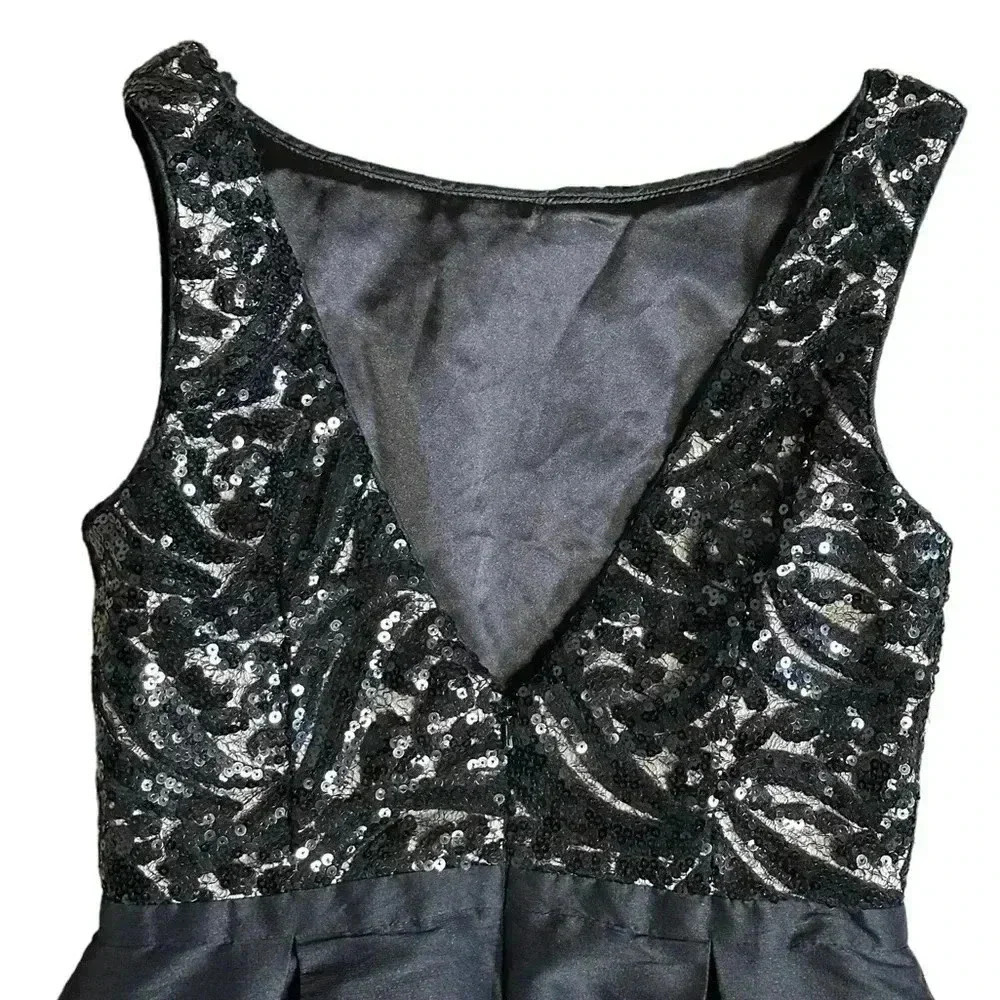 Monique Lhuillier A-Line Lace Pattern Mini Dress size 8 - Picture 6 of 9